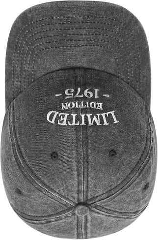 50th Birthday Gifts for Him Her, Happy 50th Birthday Decorations - Embroidered Baseball Cap Adjustable in Saudi Arabia