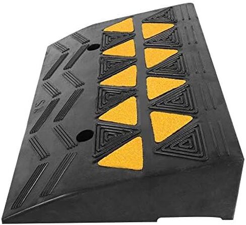 منحدرات كبح مطاطية، حزمة من 2 منحدر للكراسي المتحركة للمركبات شديدة التحمل، منحدر ممر للكراسي المحمولة من أجل عتبة الممر للسيارات في مصنع الفندق، 19.21 × 4.25 × 11.81 بوصة in Kuwait