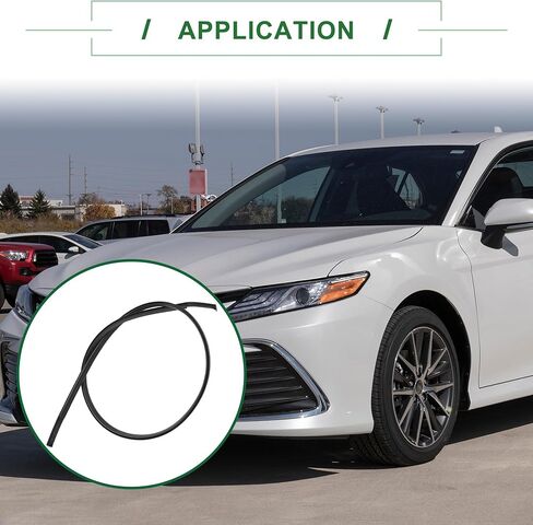 شريط إغلاق السقف Motoforti، شريط مانع لتسرب الماء على السقف، لسيارة Toyota Camry 2018-2022، مطاط، الجانب الأيسر، رقم 7555606130، أسود، قطعة واحدة in Saudi Arabia