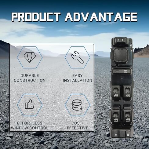 Window Switch for 2003-2007 Silverado, Chevy Avalanche, Suburban, Tahoe. GMC Sierra, Yukon, Yukon XL & Cadillac Escalade, Front Driver Side Master Power Window Switch 15883323 in Saudi Arabia