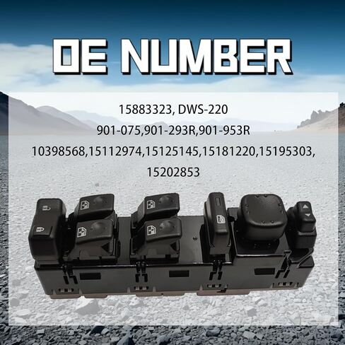 Window Switch for 2003-2007 Silverado, Chevy Avalanche, Suburban, Tahoe. GMC Sierra, Yukon, Yukon XL & Cadillac Escalade, Front Driver Side Master Power Window Switch 15883323 in Saudi Arabia