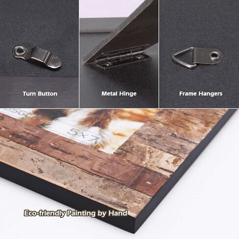 Eosglac Rustic 8x8 Picture Frames Wood, Square Wooden Photo Frame 8 x 8 with Natural Birch Bark Surface Farmhouse Decor for Tabletop Gallery Wall Hanging in Saudi Arabia