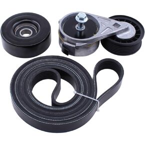 MOTOKU Drive Belt Tensioner Idler Pulley kit for GMC Yukon Savana Suburban Chevy C1500 C2500 C3500 K1500 K2500 K3500 P30 Tahoe Express