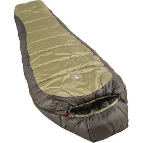 Coleman North Rim 0°F Big & Tall Sleeping Bag, Cold-Weather Mummy Sleeping Bag for Adults, No-Snag Zipper with Adjustable Hood for Warmth & Ventilation