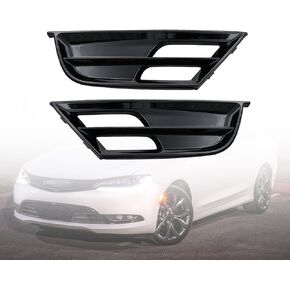 YHB Front Bumper Grille Left and Right Set For 2015-2017 Chrysler 200 - Bumper Grille Bezel/Fog Light Covers