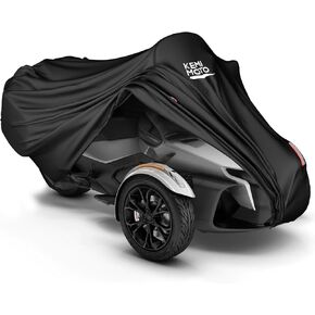 KEMIMOTO Full Cover Compatible with Can-Am Spyder RT/RT Limited 2020+, All-Weather Protection, 420D Oxford Fabric, Dustproof, Water Resistant, UV & Heat Protection Compatible with Spyder Accessories