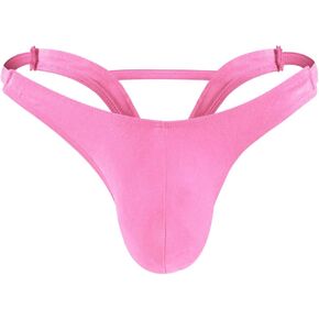 Men's Underwear Sexy Thong G-string Stretchy Breathable Panties Comfortable Fit Low Rise Bikini One Size