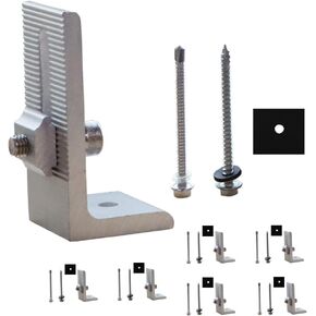 Solar Panel Mounting Bracket L Shape for Split Tin Mounting Bracket, 6 Pack