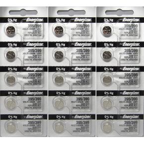 Energizer 395/399 Silver Oxide Zero Mercury (SR927W / SR927SW) 15 Batteries