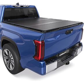 Fiberglass 5FT Hard Tri Truck Bed Tonneau Cover Compatible for 2024 2025 Toyota Tacoma (Excludes Trail Special Edition Storage Boxes)