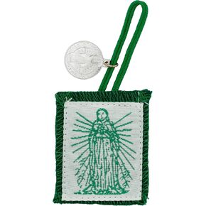Green Scapular with Saint Benedict Medal | Immaculate Heart of Mary | for Cures, Healing, and Conversions | Great Catholic Gift