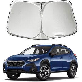 XHRING Windshield Sun Shade Sunshade Compatible with Subaru Crosstrek 2025 2024 2023 2018-2022 2.0i Premium Limited Wagon Accessories, Car Front Window Sun Shield Cover