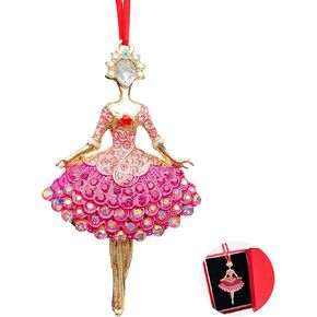 Shoe Ornaments for Christmas Tree, 2024 High Heel Shoe Hanging Ornament for Tree Decor, Sparkles Shoe Keepsake Gifts for Mom Grandma Women Girls Sisters