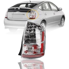 Dasbecan Driver Side Tail Light Compatible with 2006 2007 2008 2009 Toyota Prius Rear Left Tail Light Replaces# 8156147100 W/Light Bulbs