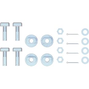 CURT 19202 Replacement 5th Wheel Puck System Anchors, Compatible with Ford, Fits 16017, 16020