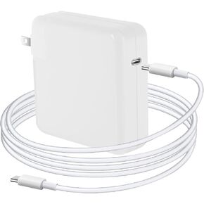 Mac Book Pro Charger 96W USB C Fast Charger Power Adapter Compatible with USB C Port MacBook Pro/MacBook Air 16 15 14 13 Inch, New iPad Pro and All USB C Device, Included 6ft USB C Charge Cable