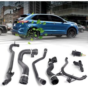 11531436410 Radiator Coolant Hose Kit, Upper ＆ Lower Expansion Tank Heater Water Pipe Compatible with 1999-2006 BMW E46 323i 323ci 325i 325ci 325xi 328i 330i 330xi 330ci, 7 PCS Set