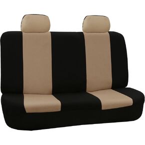 FH-FB051R012 Multifunctional Flat Cloth Bench Seat Covers, Allow 40/60, 60/40, 50/50 Split, Black color