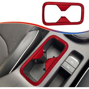 for Kia Forte GT-Line/GT 2022 2023 2024 2025 ABS Wine Red Center Consoles Cup Holder Panel Cover Trim - Sport Upgrade Trims Interior Accessories (NOT FIT LXS/FE Models)