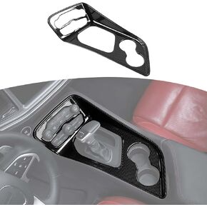RT-TCZ for Challenger Red Center Console Gear Shift Panel Trim Cover for Dodge Challenger 2015 up Red Interior Accessories