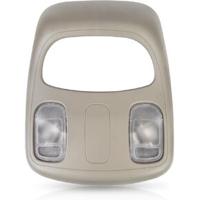 Overhead Interior Dome Map LED Light Lamp Assembly Compatible with Dodge Ram 1500 2500 3500 4500 5500 2002-2010, Replaces OE# 1DK78BD1AA