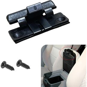 1 PC Car Center Console Armrest Lid Latch with Installation Tools, Waterproof Plastic Vehicle Armrest Cover Connector Replacement, Compatible with Mitsubishi Pajero (Black #Lower Level)