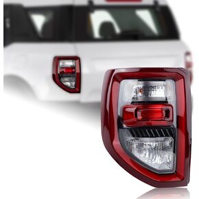 مجموعة مصابيح خلفية LED/هالوجين على طراز مصنع OE متوافقة مع 2021 2022 2023 Ford Bronco Sport الجانب الأيسر للسائق M1PZ-13405-A