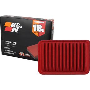 K&N Engine Air Filter: Long Life 18,000 Mile Replacement Air Filter: Compatible with 2002-2019 Toyota (Auris, Avensis, Corolla, Vitz, Yaris, Verso, Probox, Ractis, Wish, Alion, Premio), KNA-2360