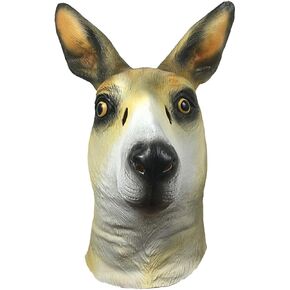 Halloween Mask for Adult,Animal Kangaroo Full Head Masks Costume,Cosplay Masks Dress Up Props for Carnival Party, Premium Latex Mask for Men Women