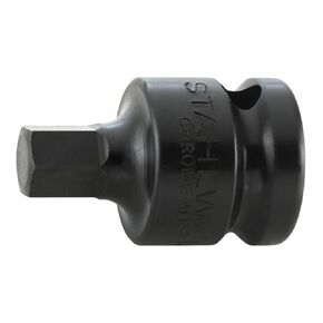 Stahlwille 23050010 1/2" Impact INHEX Socket, 10mm, Chrome Alloy Steel with Gunmetal Finish, for Power Drivers and Ratchets, Made in Germany