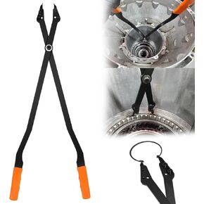 1489-26" Internal Retaining Ring Pliers, Large Snap Ring Pliers with Straight Tips for GM 5L40, 5L50, 6L50, 6L80 and 6L90 Transmissions, Heavy-duty Snap Ring Removal Pliers