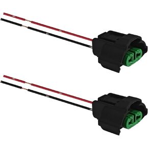 2PCS H11 880 881 H8 Headlight Connector Pigtail, Headlight Wiring Harness Female Adapters Sockets for Fog Lights Halogen Bulbs Pigtail Connector, Headlight Connector with Wire Pigtails
