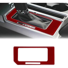 Compatible with Window Lift Control Panel Sticker Carbon Fiber Door Window Lock Switch Trim Cover Interior Accessories for Ford F150 2015 2016 2017 2018 2019 2020 Red 4PCS
