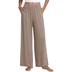 WiWi Women' s Pajamas Pants with Pocket Soft Viscose from Bamboo Yoga Loose Pant Comfy Pajama Bottoms S-XXL