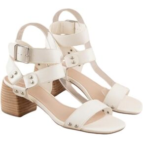 Women's Gladiator Heel Sandals Buckle Open Toe Chunky Heel Strappy Block Heel