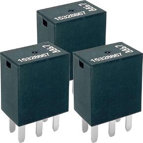 3-Piece Set 15328867 Relay 12VDC 35A 5-Pin Compatible for GM Vehicles