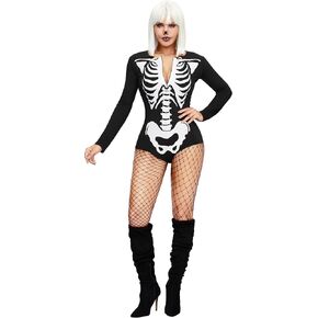 Spooktacular Creations Women Skeleton Costume, Scary Halloween Costumes Woman, Skeleton Bodysuit for Women