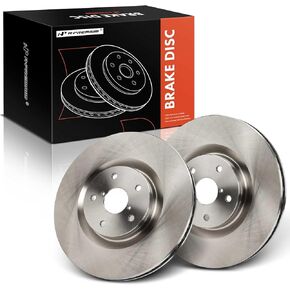 A-Premium 13.15 inch (334mm) Front Vented Disc Brake Rotors Compatible with Select Subaru Models - Ascent 2019 2020 2021 2022, 2-PC Set