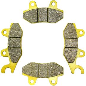 Front Rear Brake Pads for Kawasaki KL650 KLR650 2008 2009 2010 2011 2012 2013 2014 2015 2016 2017 2018 E8F/E9F/EAF/EBF/ECF/EDF/EEF/EFF FA197 FA228 Brakes MC0503