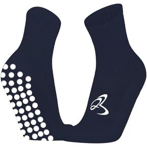 SportGrip Pack of 3 Pairs of Non-Slip Socks for Athletes - Size 9 to 12 (26 cm)