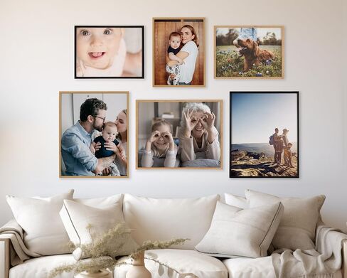لوحة فنية جدارية مؤطرة مطبوعة خصيصًا من كيت ولوريل، مقاس 12 × 16 ذهبية، طباعة جدارية مخصصة مع صورك لغرفة النوم أو معرض ديكور الحائط لغرفة المعيشة | مطبوعات صور قابلة للتخصيص in Kuwait