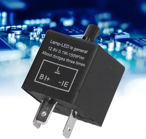 مرحل ومضي 3 دبابيس، CF13 JL-02 مرحل ومضي إلكتروني قابل للتعديل لسيارة السيارة LED مصابيح إشارة الانعطاف فرط وميض فلاش، 12 فولت 10 أمبير in Saudi Arabia