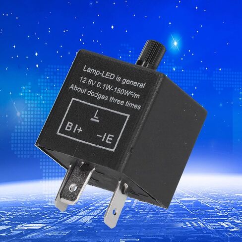 مرحل ومضي 3 دبابيس، CF13 JL-02 مرحل ومضي إلكتروني قابل للتعديل لسيارة السيارة LED مصابيح إشارة الانعطاف فرط وميض فلاش، 12 فولت 10 أمبير in Saudi Arabia