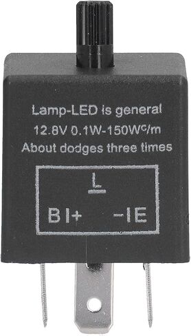 مرحل ومضي 3 دبابيس، CF13 JL-02 مرحل ومضي إلكتروني قابل للتعديل لسيارة السيارة LED مصابيح إشارة الانعطاف فرط وميض فلاش، 12 فولت 10 أمبير in Saudi Arabia