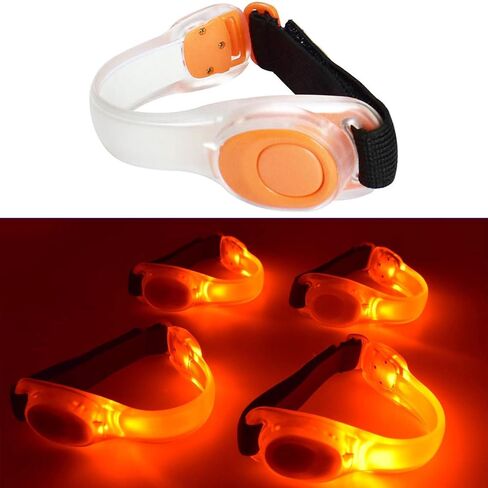 Premium LED Light Up Armband, Reflective Adjustable Wearable Silicone Running Belt Strap/Waterproof Glow in The Dark for Running Jogging Walking Cycling Concert Camping Outdoor Sports in Saudi Arabia