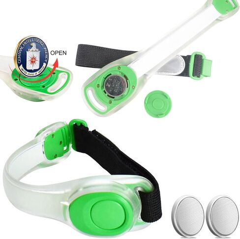 Premium LED Light Up Armband, Reflective Adjustable Wearable Silicone Running Belt Strap/Waterproof Glow in The Dark for Running Jogging Walking Cycling Concert Camping Outdoor Sports in Saudi Arabia