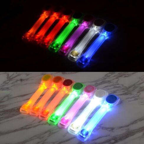 Premium LED Light Up Armband, Reflective Adjustable Wearable Silicone Running Belt Strap/Waterproof Glow in The Dark for Running Jogging Walking Cycling Concert Camping Outdoor Sports in Saudi Arabia