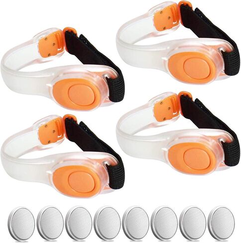 Premium LED Light Up Armband, Reflective Adjustable Wearable Silicone Running Belt Strap/Waterproof Glow in The Dark for Running Jogging Walking Cycling Concert Camping Outdoor Sports in Saudi Arabia