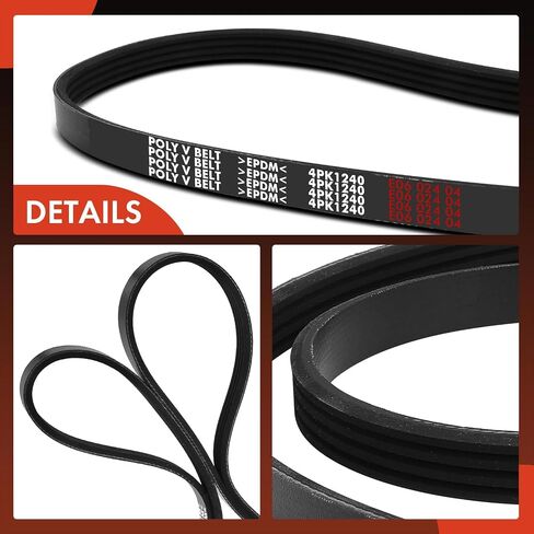 A-Premium Engine Serpentine Drive Belt Compatible with Toyota Camry 2010-2011, L4 2.5L in Saudi Arabia