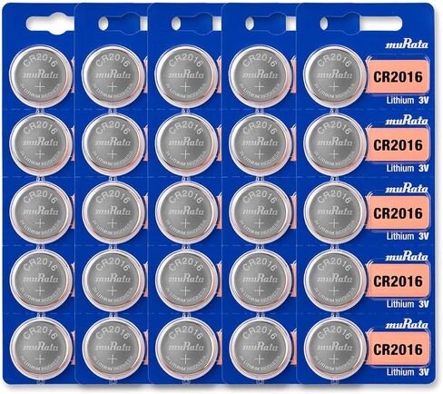 Murata CR2016 Battery DL2016 ECR2016 3V Lithium Coin Cell (100 Batteries) in Kuwait